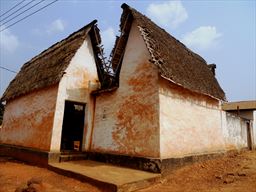 Besease shrine and traditional Ashanti home